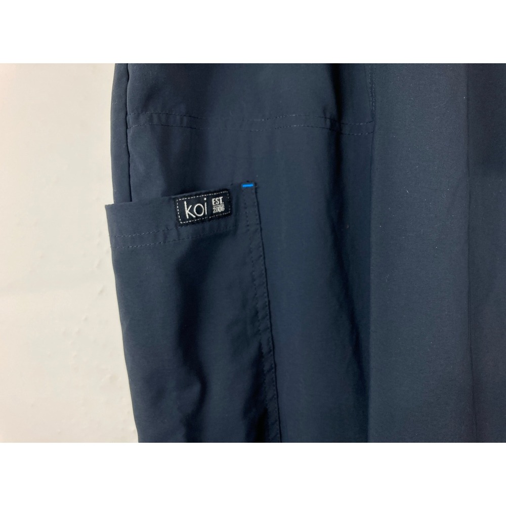 Koi Basics Women's Navy Blue Cargo‎ Scrub Pants Size 3X Drawstring Pockets - Picture 5 of 8